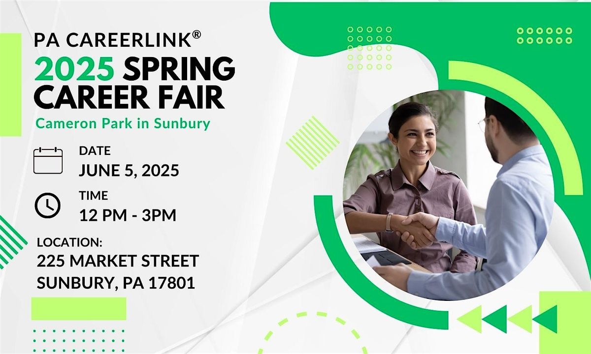 PA CareerLink® NSU 2025 Spring Career Fair - Employers Only, 5 June | Event in Sunbury | AllEvents