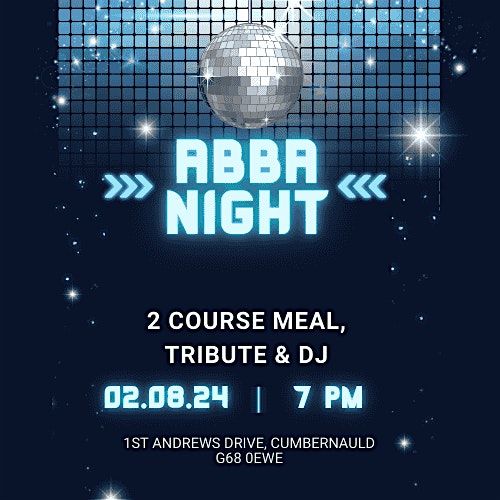 ABBA Tribute Night, 12 July | Event in Cumbernauld | AllEvents