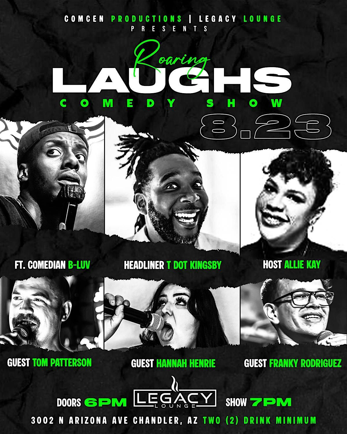 Roaring Laughs Comedy Show, 23 August | Event in Chandler | AllEvents