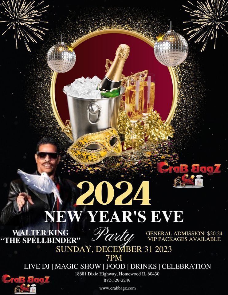 New Years Celebration , Crab Bagz, Country Club Hills, December 31 to