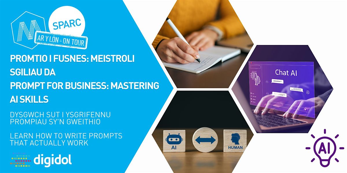 Promtio i Fusnes: Meistroli Sgiliau DA | Prompt for Business: Mastering AI, 27 November | Event in Bangor