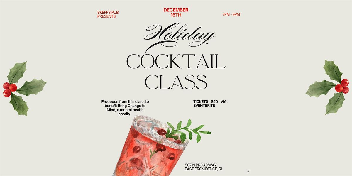 Holiday Cocktail Creation Class, 16 December | Event in East Providence | AllEvents