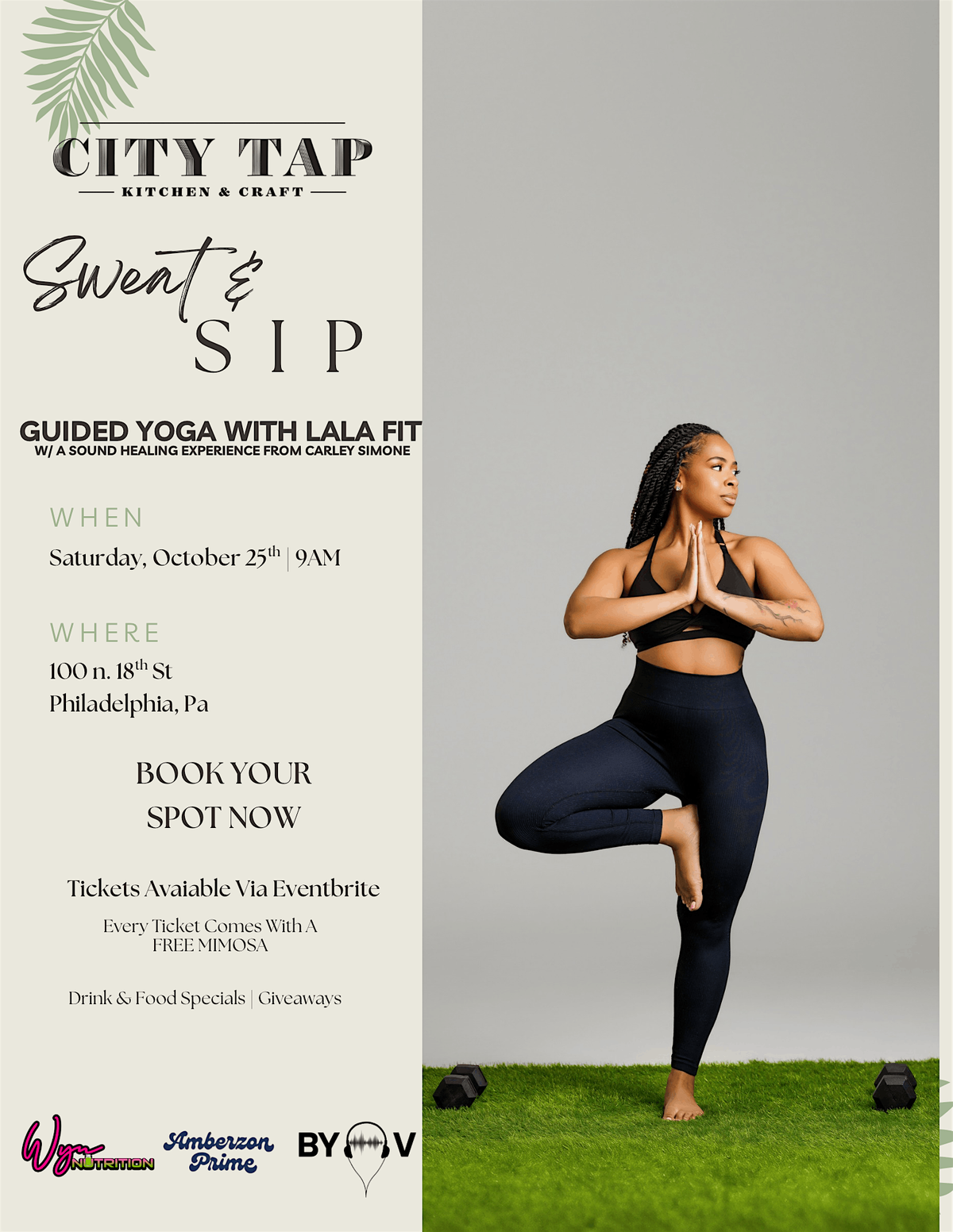 Sweat & Sip Guided Yoga, 25 October | Event in Philadelphia | AllEvents