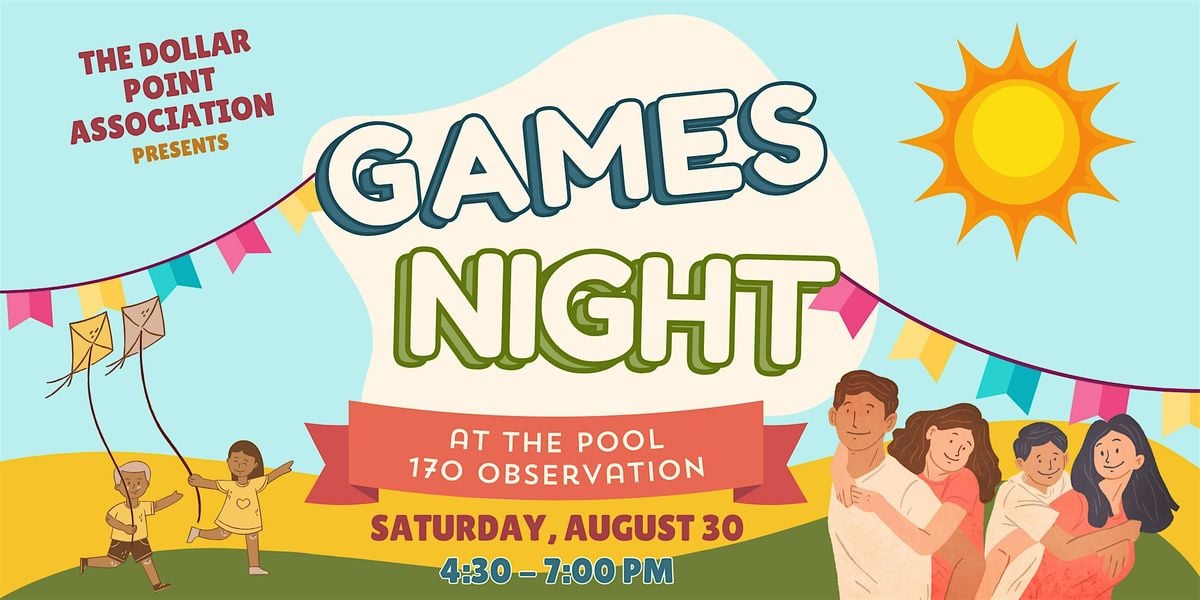 Dollar Point Games Night, 30 August | Event in Tahoe City | AllEvents