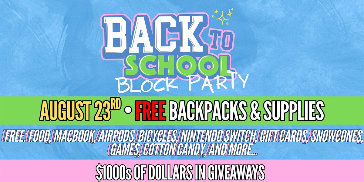 BACK TO SCHOOL BLOCK PARTY, 23 August | Event in Virginia Beach | AllEvents