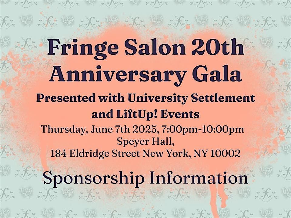 Fringe Salon 20th Anniversary Party, 7 June | Event in New York | AllEvents