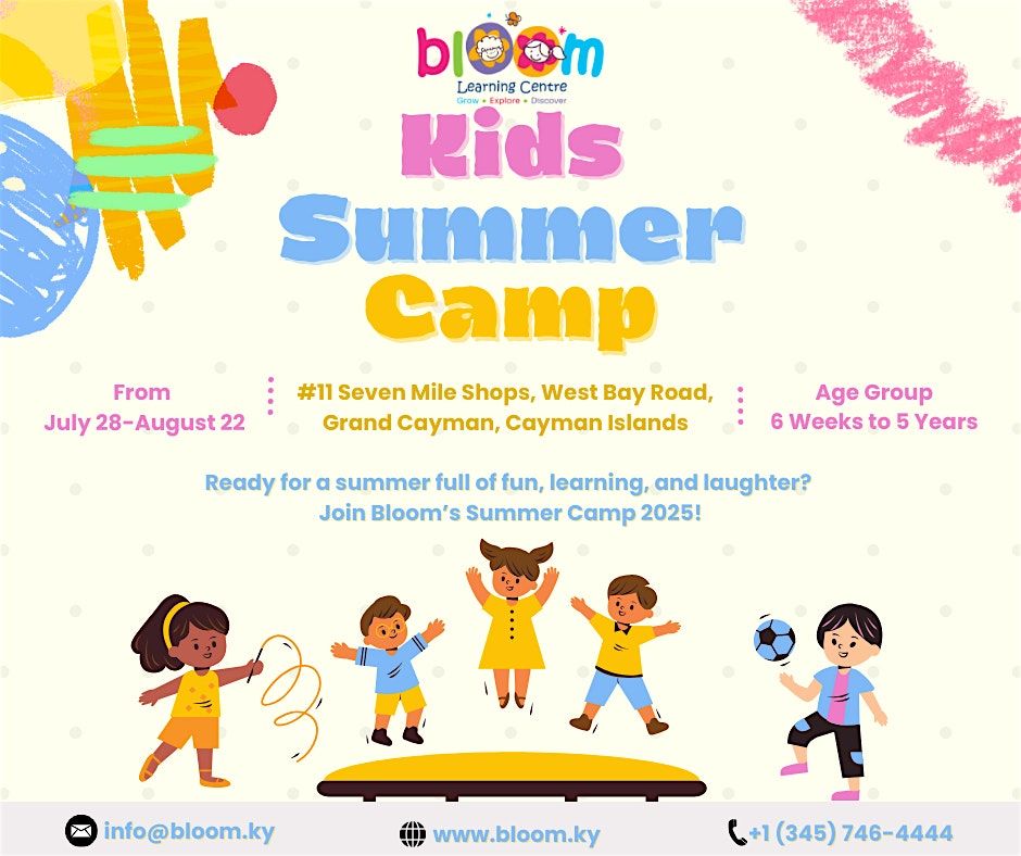 Best Summer Camp for Kids in Cayman – Enroll Now at Bloom, 28 July | Event in George Town | AllEvents