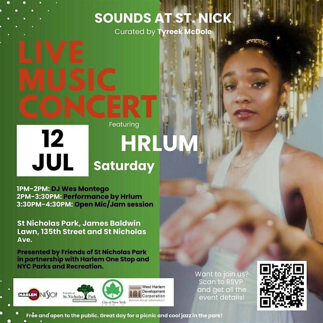 Sounds at St Nick: Free Jazz Concert Featuring HRLUM & Open Mic/Jam session, 12 July | Event in New York