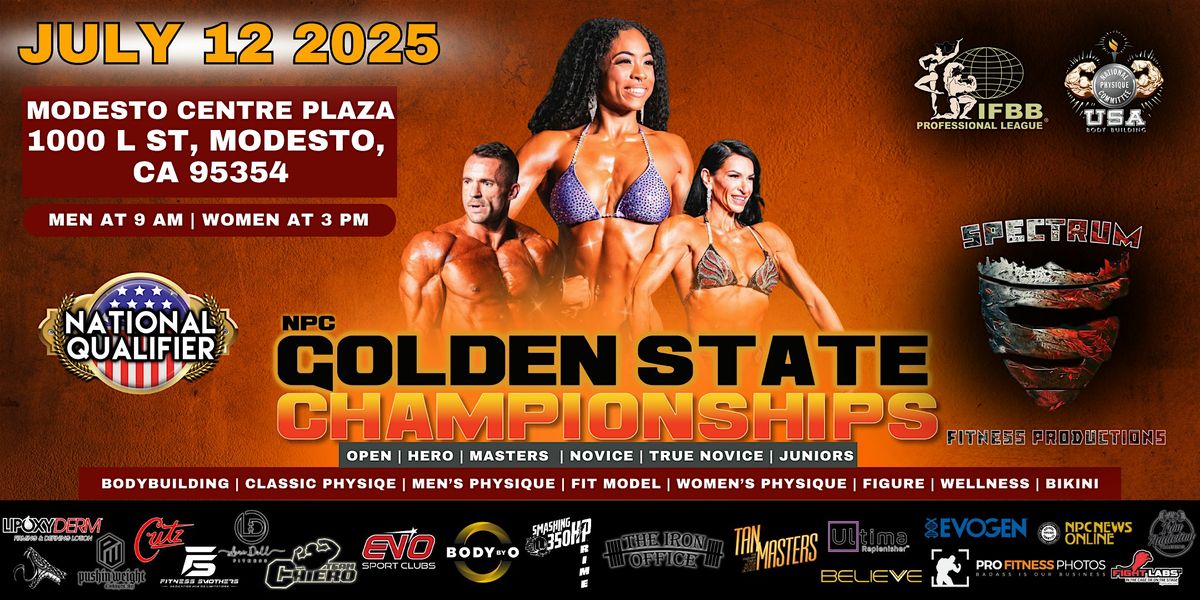 2025 Spectrum Fitness Productions NPC Golden State Championships, 12 July | Event in Modesto | AllEvents