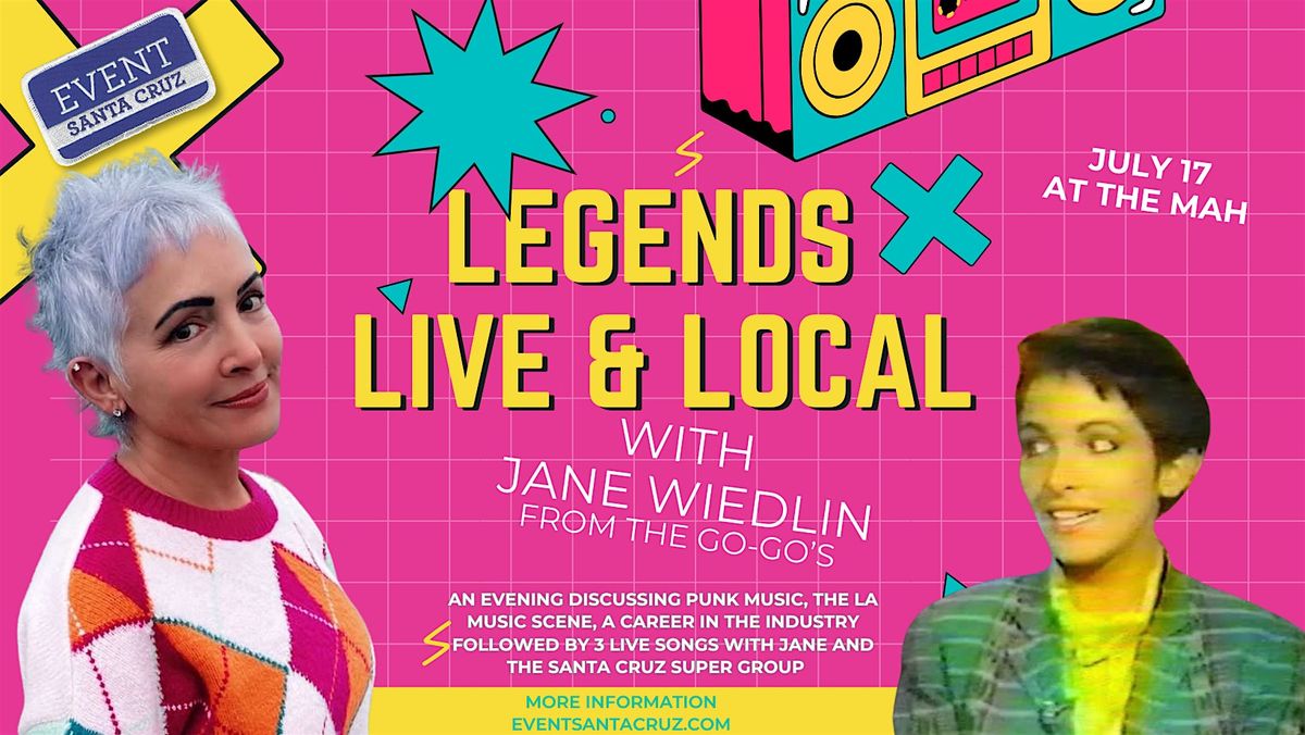 Legends Live & Local: With Jane Wiedlin From The Go-Go’s, 17 July | Event in Santa Cruz | AllEvents