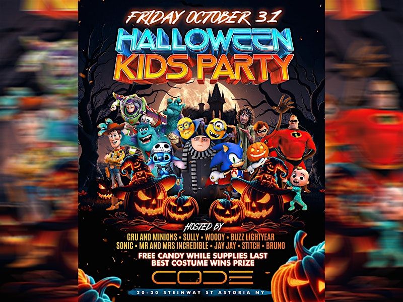 Kids Halloween Party at CODE Astoria, 31 October | Event in Queens | AllEvents