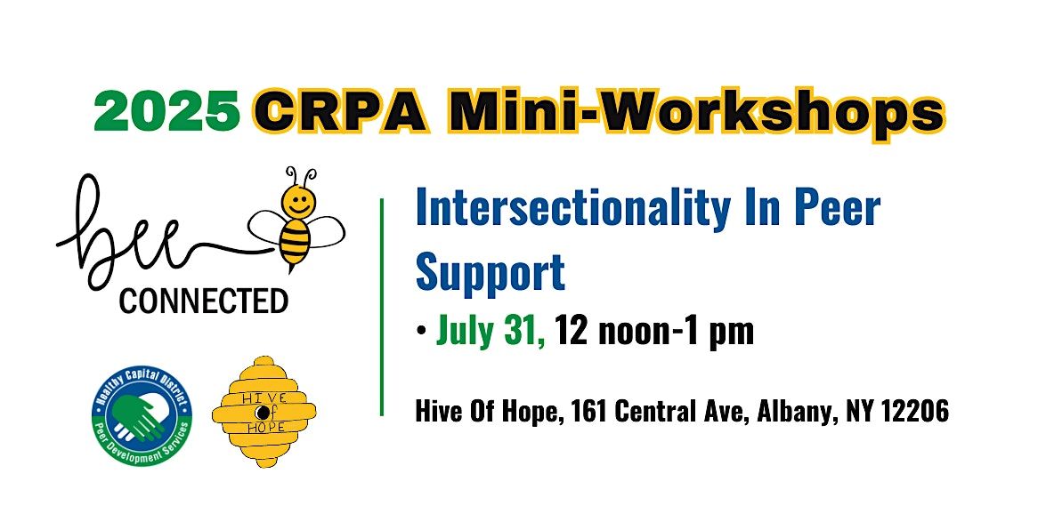 Intersectionality in Peer Support, 31 July | Event in Albany | AllEvents