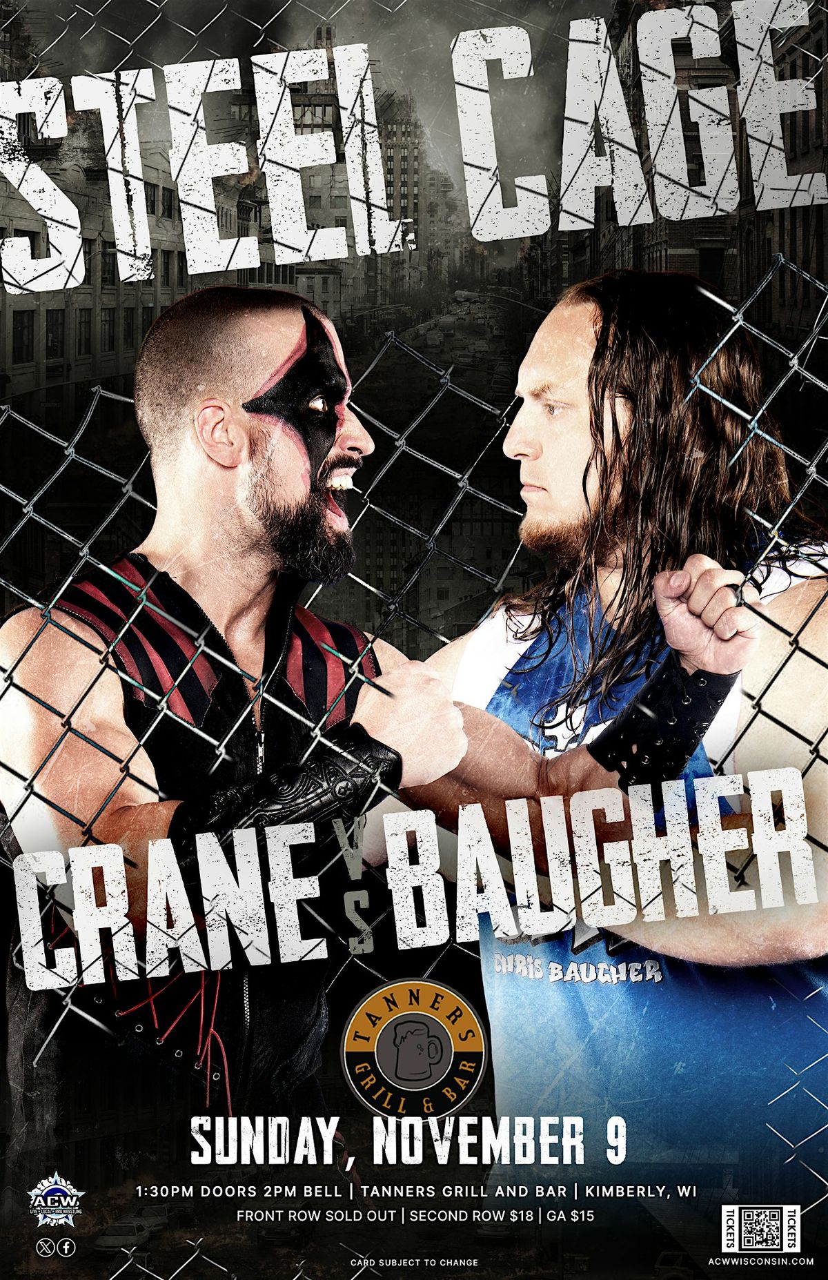 ACW Wisconsin Returns to  Tanners!, 9 November | Event in Kimberly | AllEvents