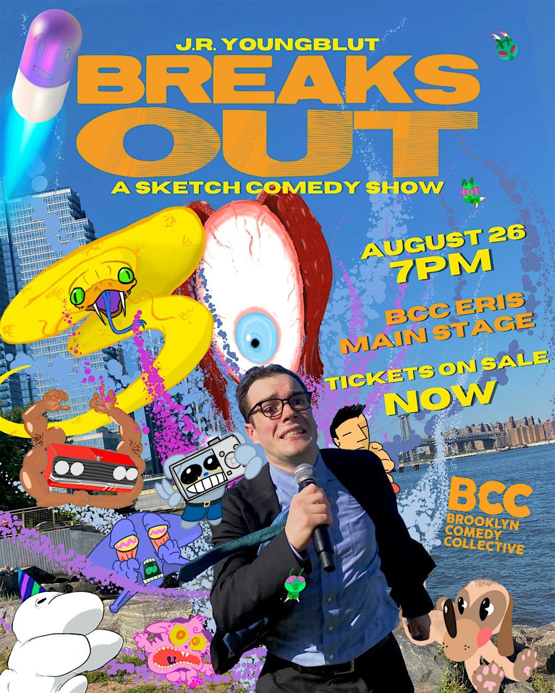 JR Youngblut Breaks Out: A Sketch Show, 26 August | Event in Brooklyn | AllEvents