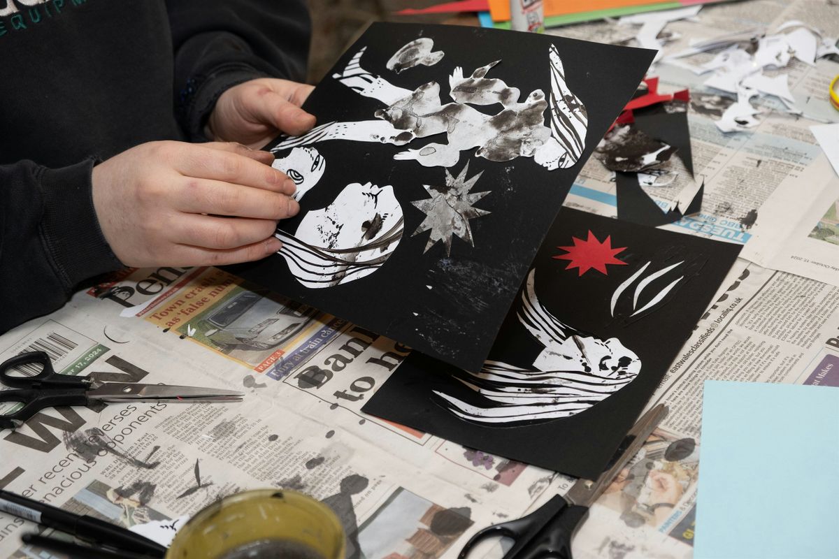 Decalcomania - Mindful print & collage - Art Workshop - 18th Oct, 18 October | Event in Cardiff | AllEvents
