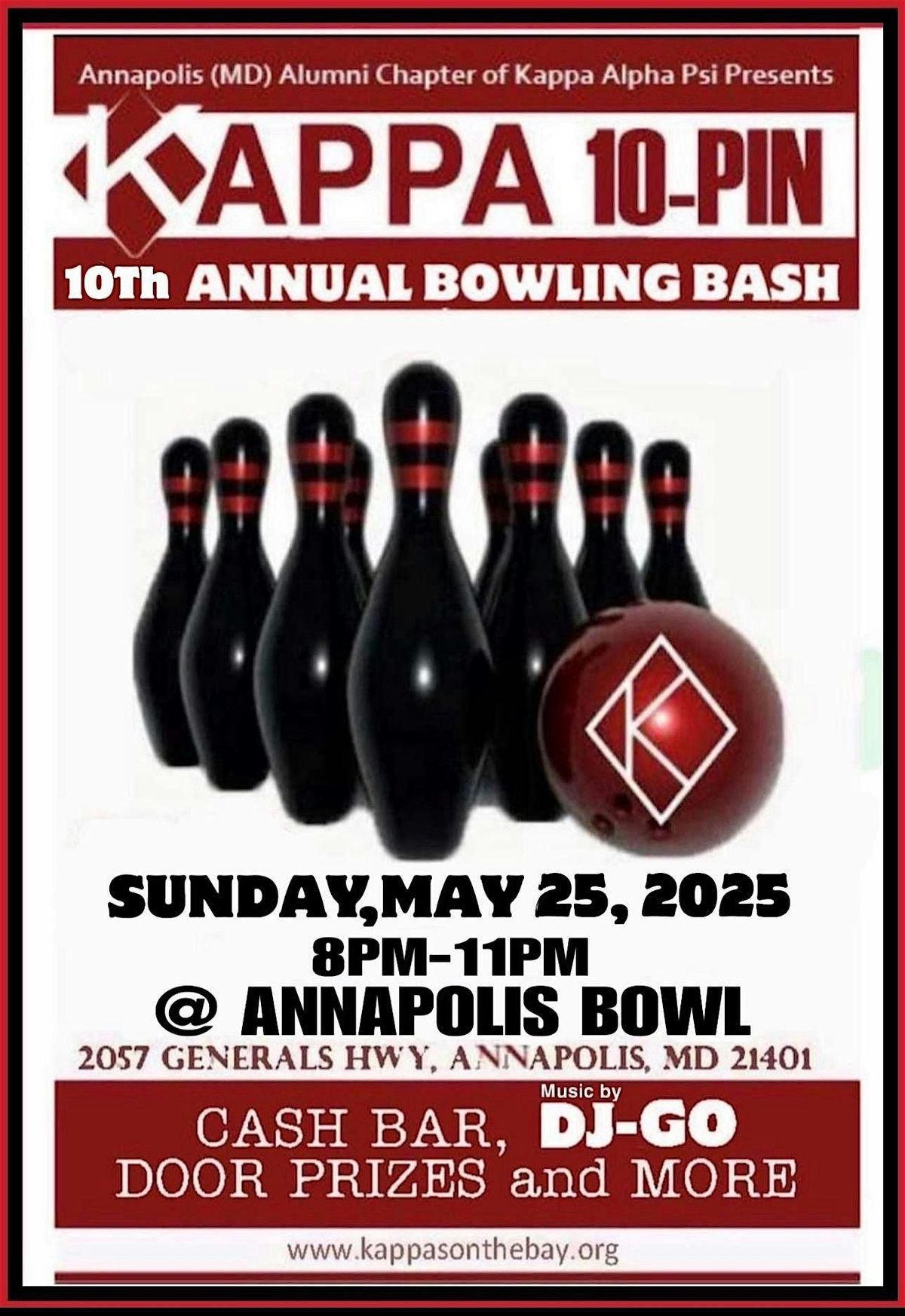 Annapolis Kappas 10th Annual Bowling Bash, 25 May | Event in Annapolis | AllEvents