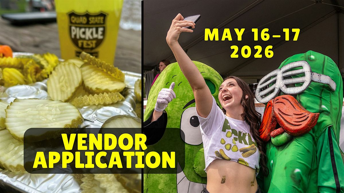 Quad State Pickle Fest 2026 Vendor APPLICATION, 16 May | Event in Boonsboro | AllEvents
