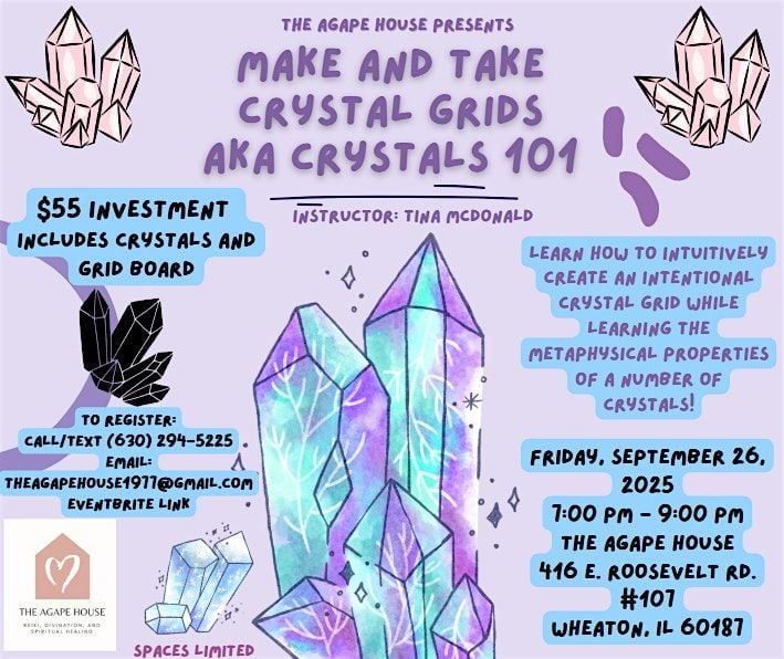 Make and Take Crystal Grids aka Crystals 101, 26 September | Event in Wheaton | AllEvents