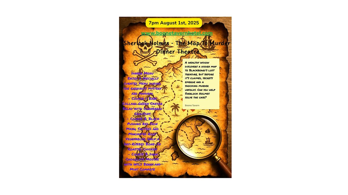 Sherlock Holmes - The Map to M**der Mystery, 1 August | Event in Berea | AllEvents