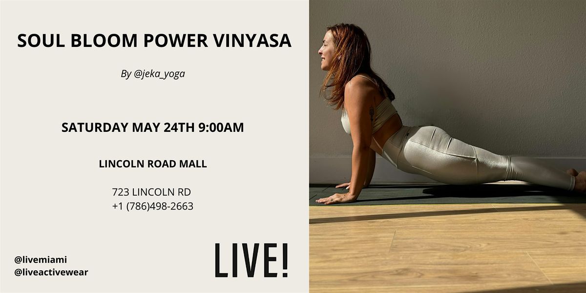 SOUL BLOOM POWER VINYASA, 24 May | Event in Miami Beach | AllEvents