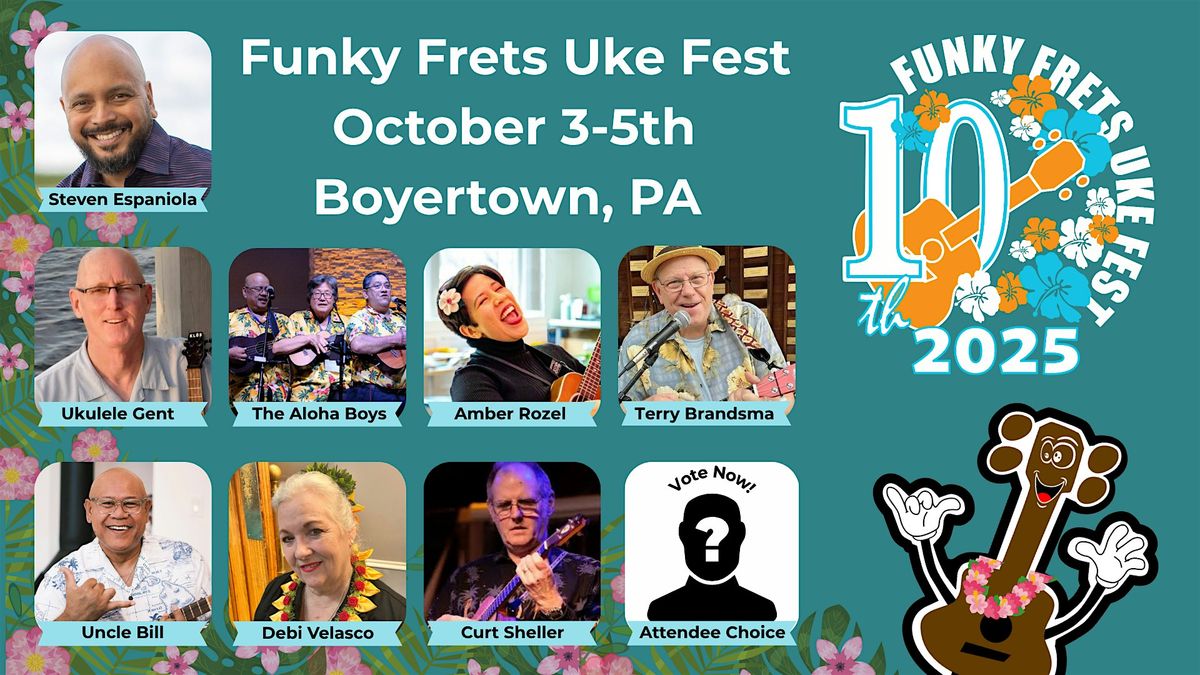10th Annual Funky Frets Uke Fest, 3 October | Event in Boyertown | AllEvents