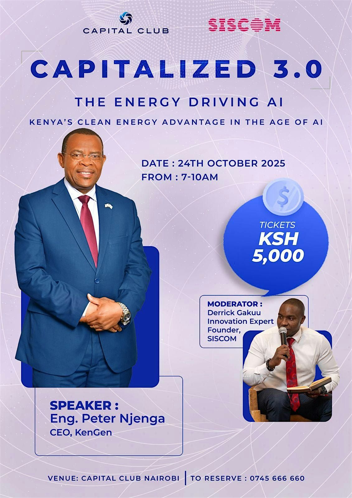 Capitalized 3.0: The Energy Driving AI, 24 October | Event in Nairobi | AllEvents