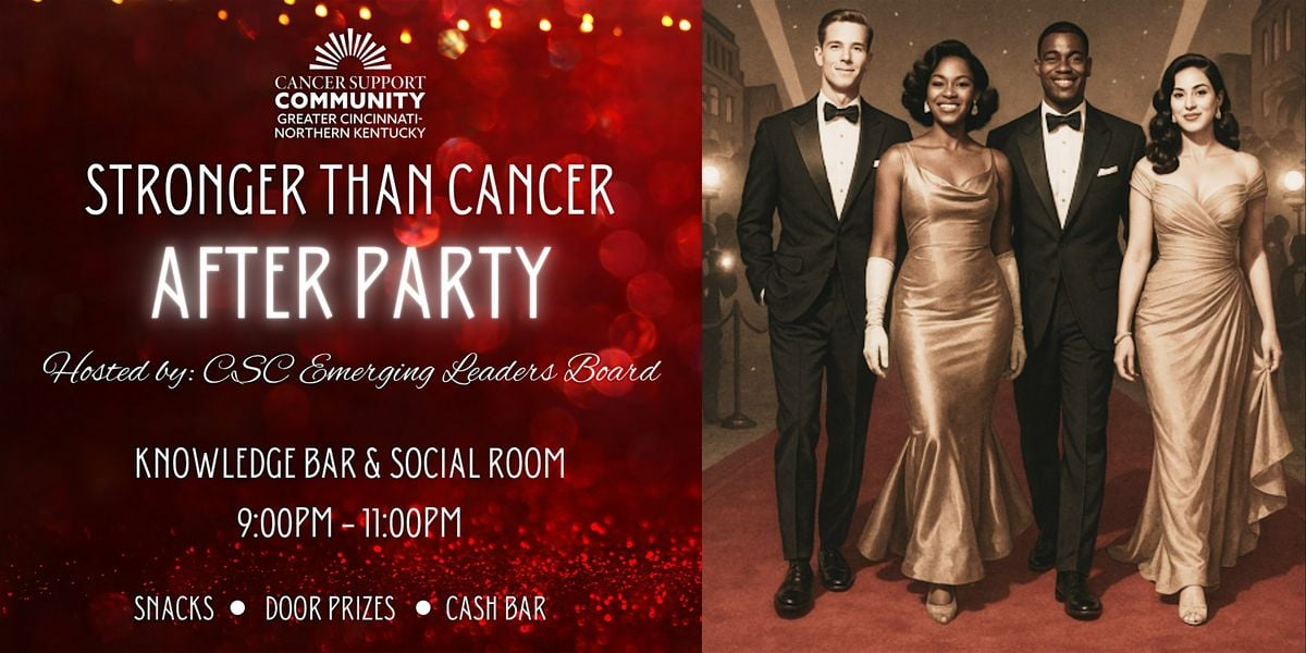 Cancer Support Community Stronger Than Cancer After Party, 9 October | Event in Covington | AllEvents