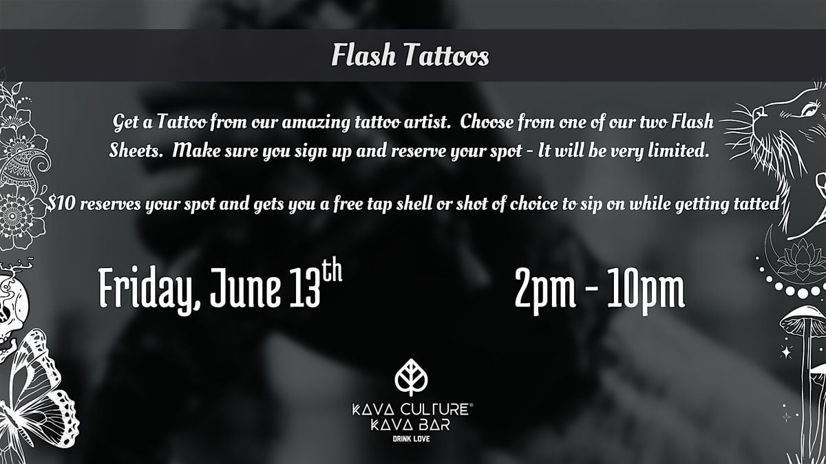 Friday the 13th FLASH Tattoos, 13 June | Event in Lake Mary | AllEvents