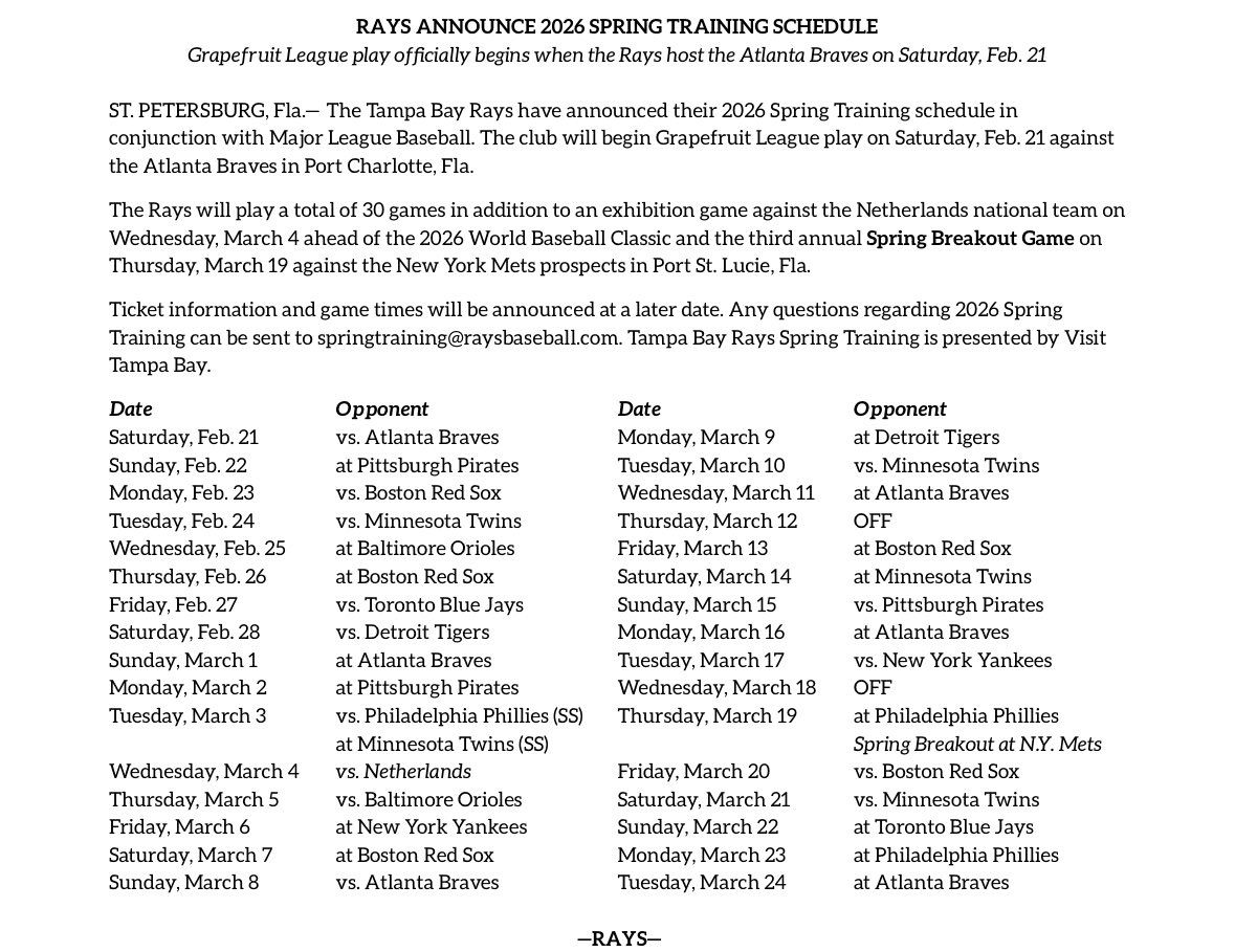 Spring Training: New York Yankees vs. Detroit Tigers (SS), 14 March | Event in Tampa | AllEvents