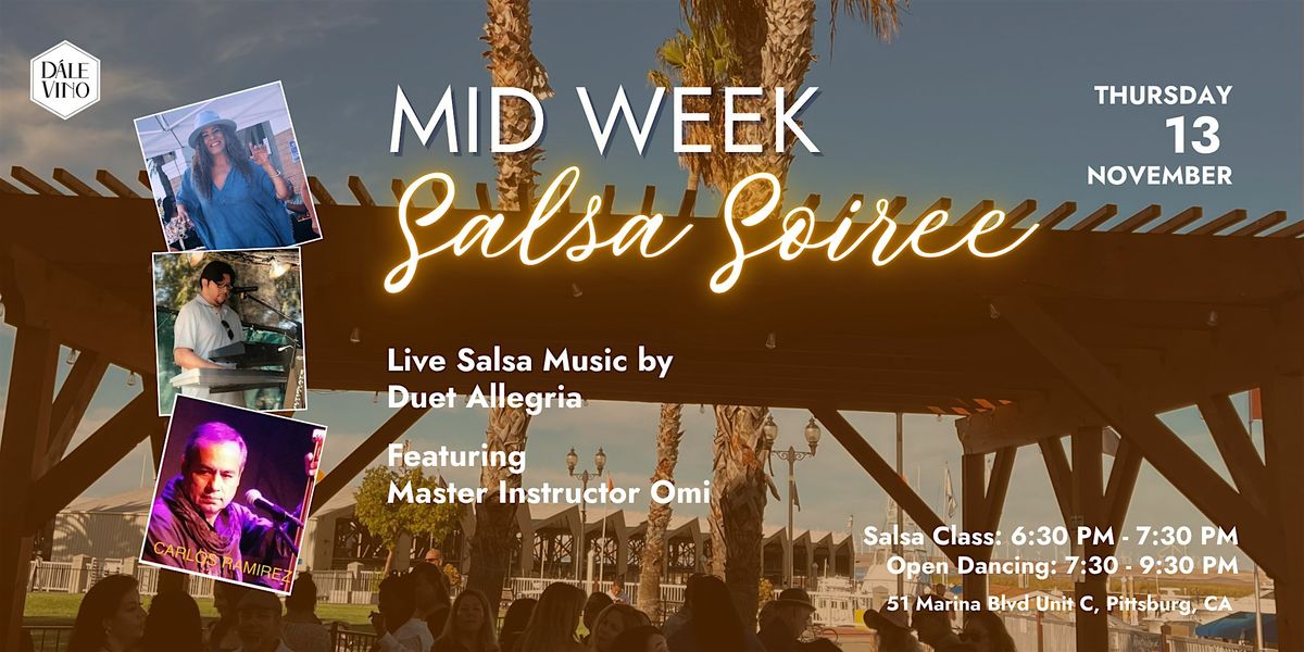 Mid Week Salsa Soiree Ft Duo Alegría, 13 November | Event in Pittsburg | AllEvents