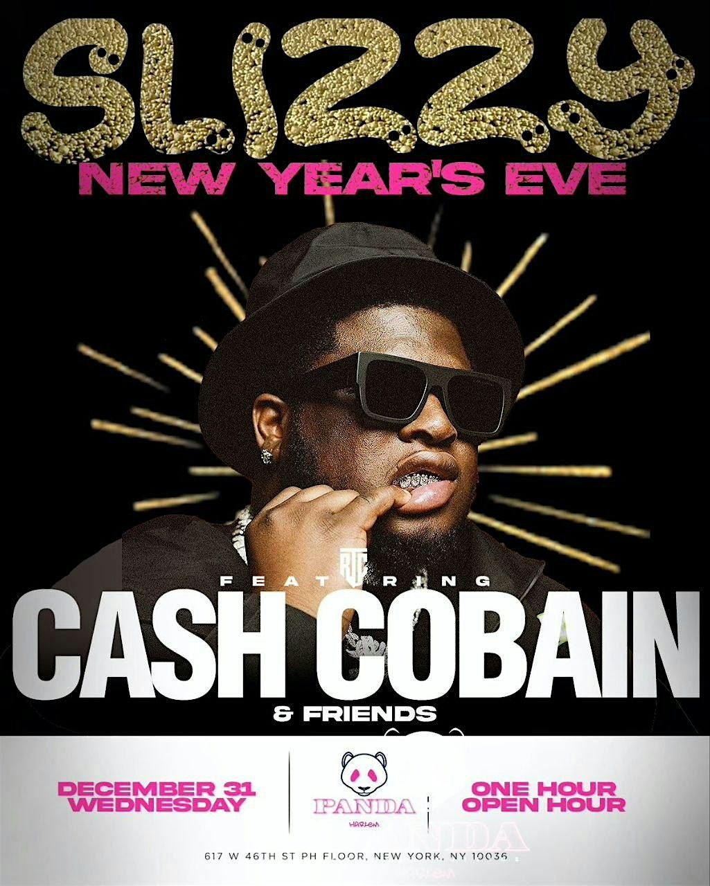 New Years Eve 2026 with Cash Cobain Performing Live + 1 Hour Open Bar, 31 December | Event in New York | AllEvents