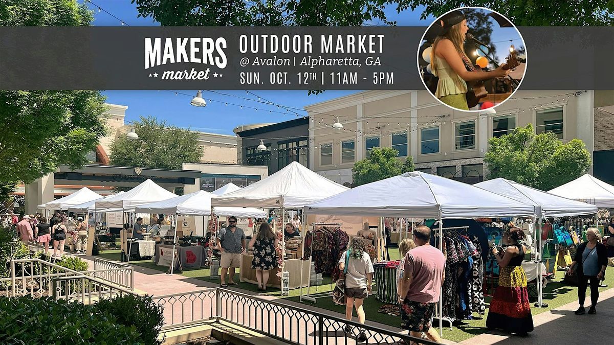 MAKERS MARKET’s™ Local Artist Fair @ Avalon, 12 October | Event in Alpharetta | AllEvents
