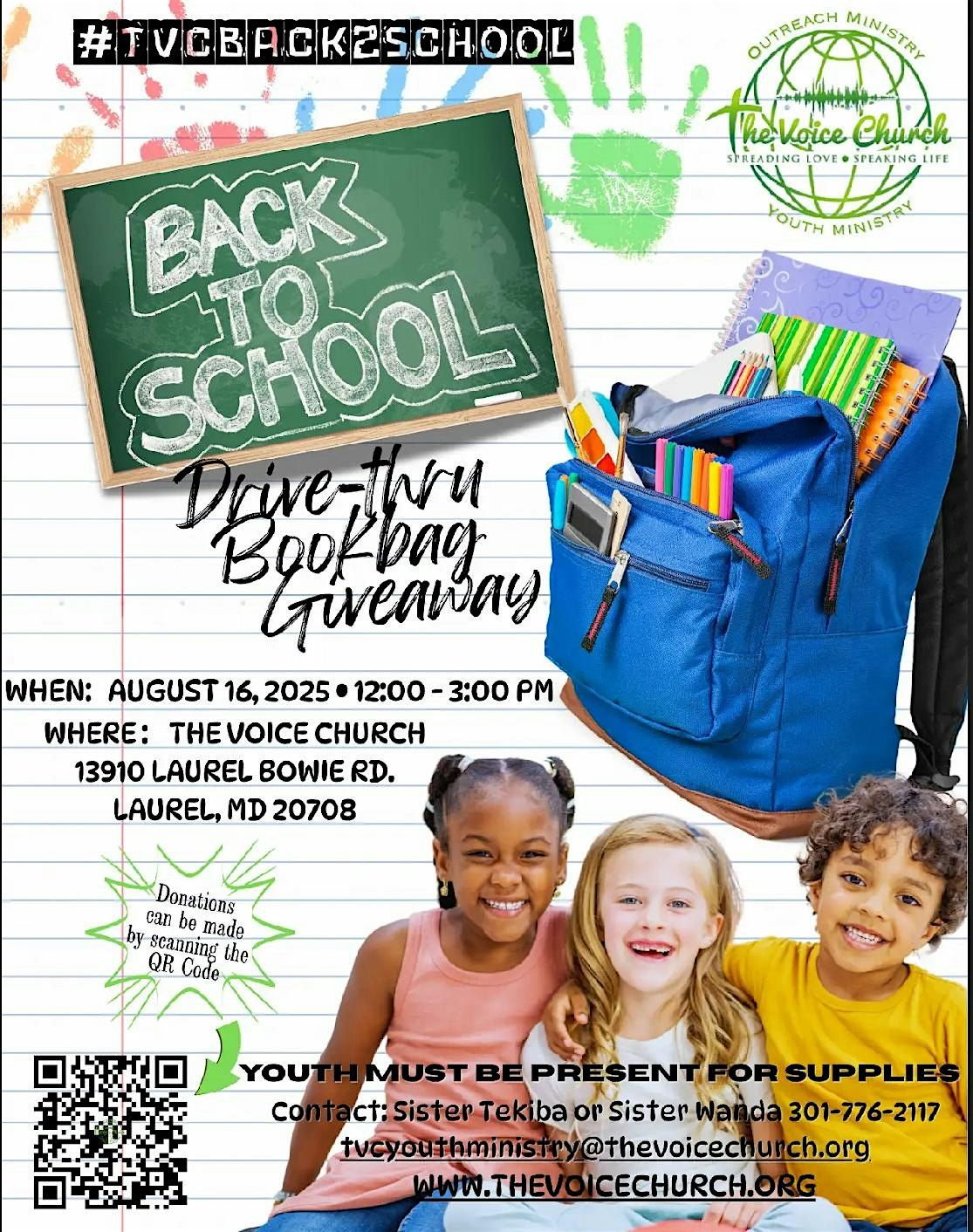 Back-to-School Drive-Thru Bookbag Giveaway, 16 August | Event in Laurel | AllEvents