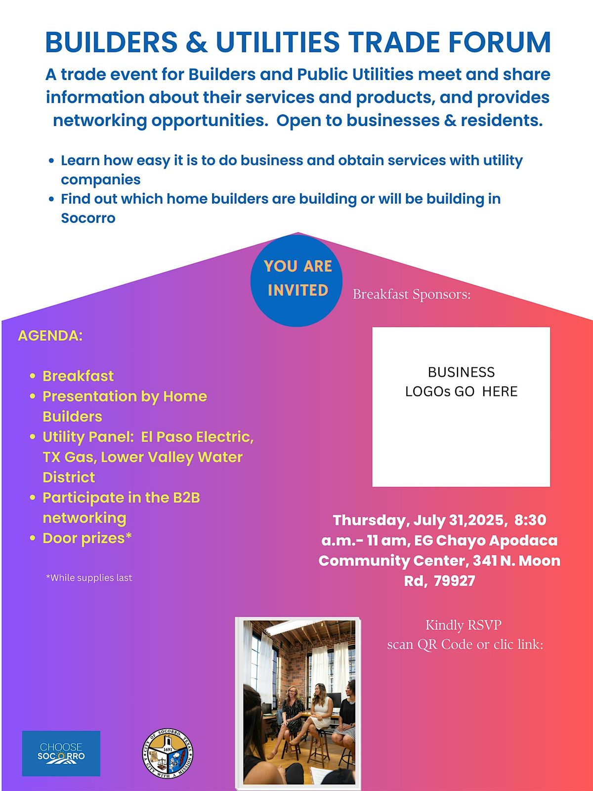 Builders & Utilities Trade Forum, 31 July | Event in Socorro | AllEvents