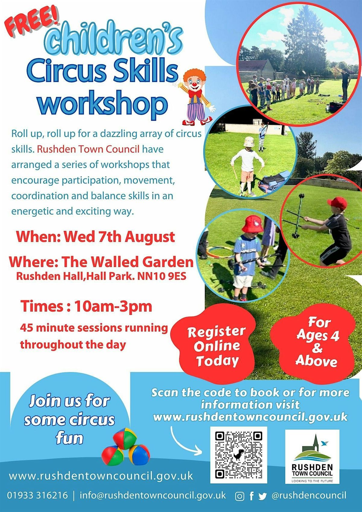 Circus Skills Workshop, 6 August | Event in Rushden | AllEvents