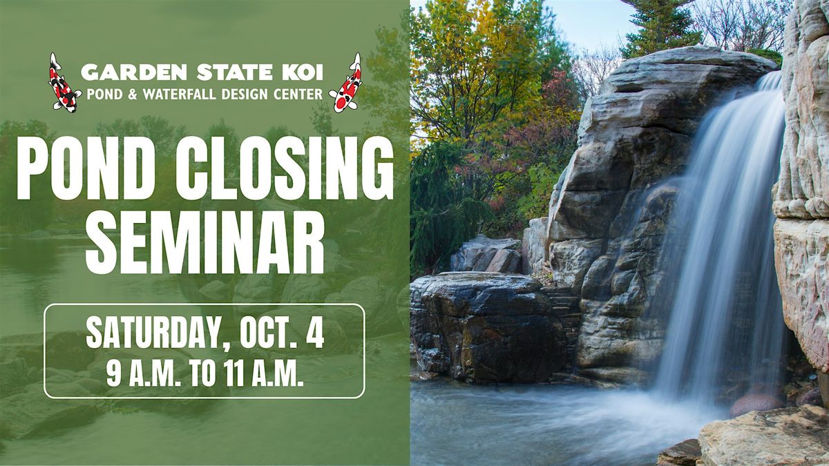 Pond Closing Seminar, 4 October | Event in Warwick | AllEvents
