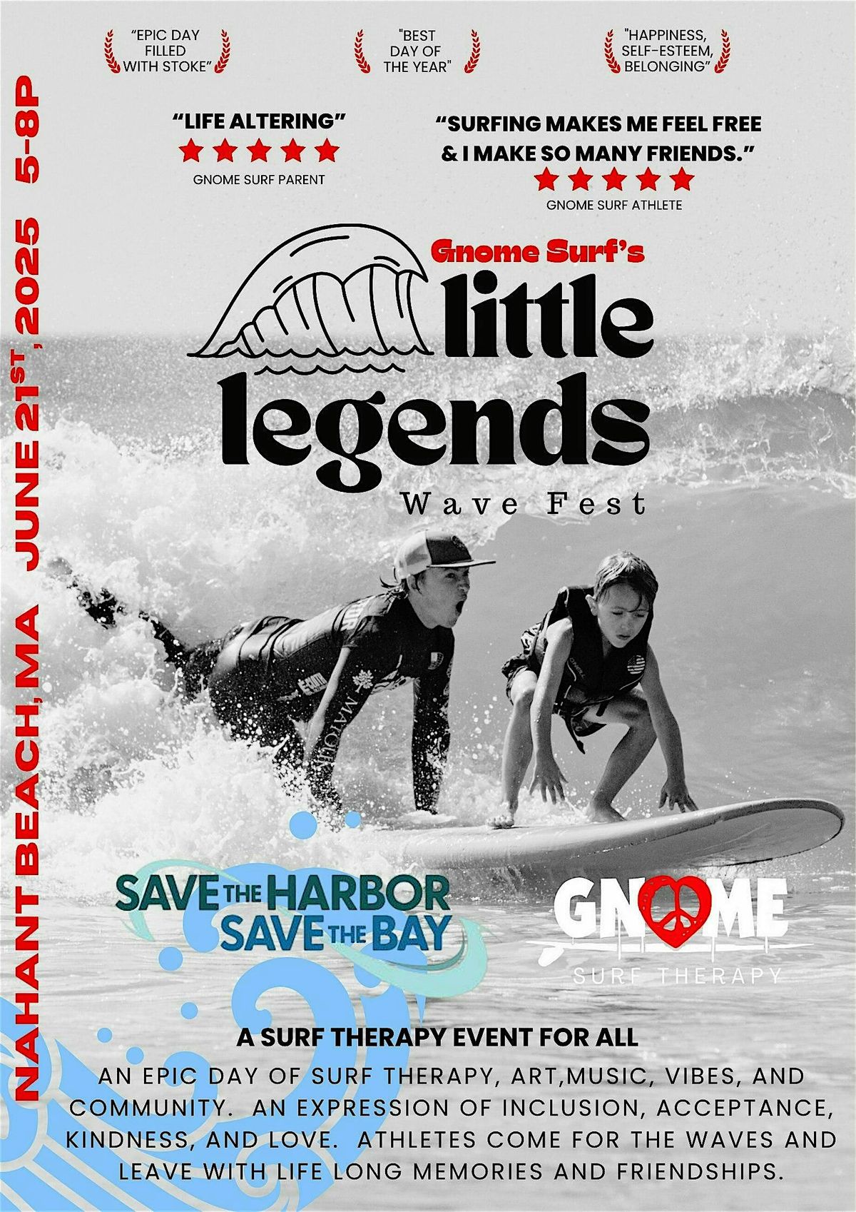 Gnome Surf's Little Legends Wave Fest, 21 June | Event in Nahant | AllEvents