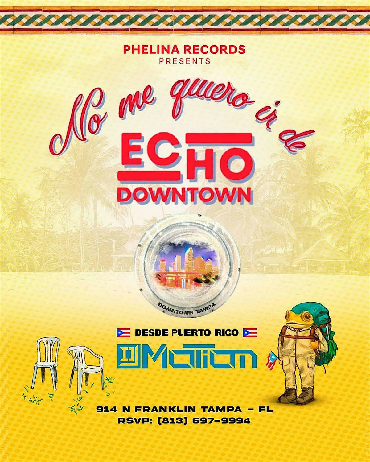 NO ME QUIERO IR DE ECHO, 16 August | Event in Tampa | AllEvents