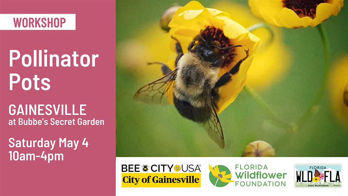 Pollinator Pots with Bee City Gainesville, Bubbes Secret Garden ...