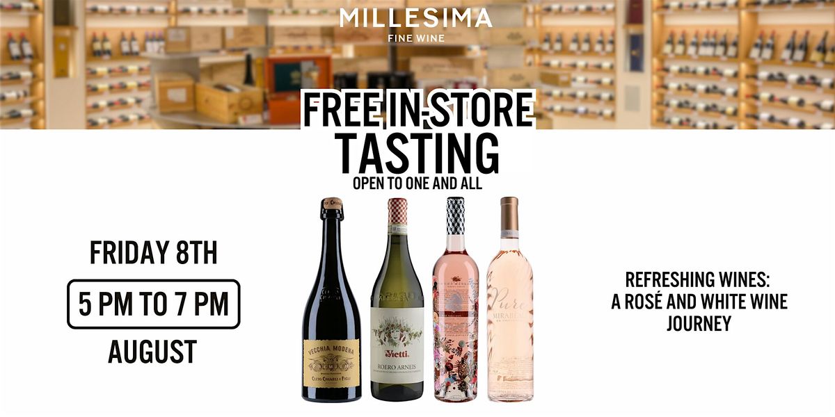 Free Wine Tasting -  Refreshing wines:  A Rosé and White Wine Journey, 8 August | Event in New York | AllEvents