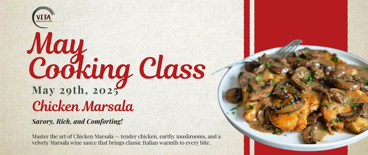 VITA Italian Bar & Grill| May Cooking Class | Chicken Marsala, 29 May | Event in Pomona | AllEvents