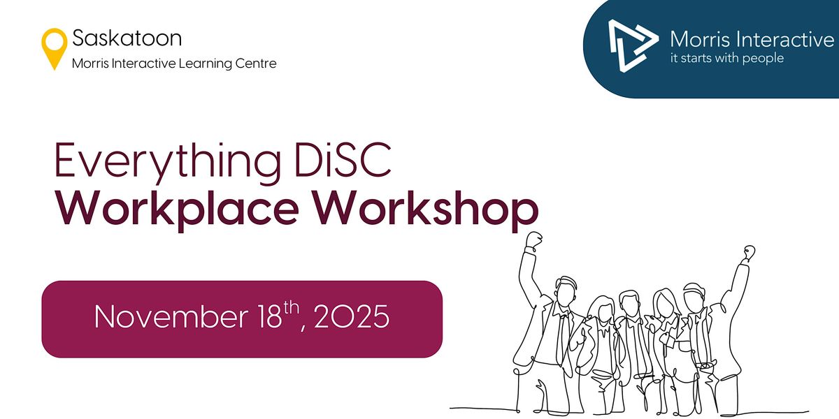 Everything DiSC Workplace Workshop - November 18, 2025 - Saskatoon, SK, 18 November | Event in Saskatoon | AllEvents