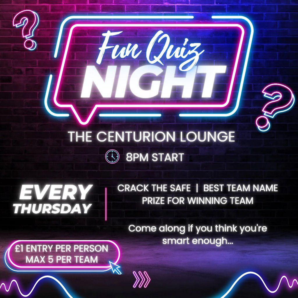 The Centurion Bar & Lounge Fun Quiz Night, The Centurion Bar And Lounge