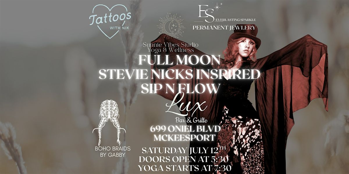 Stevie Nicks Inspired Full Moon Sip n Flow, 12 July | Event in McKeesport | AllEvents