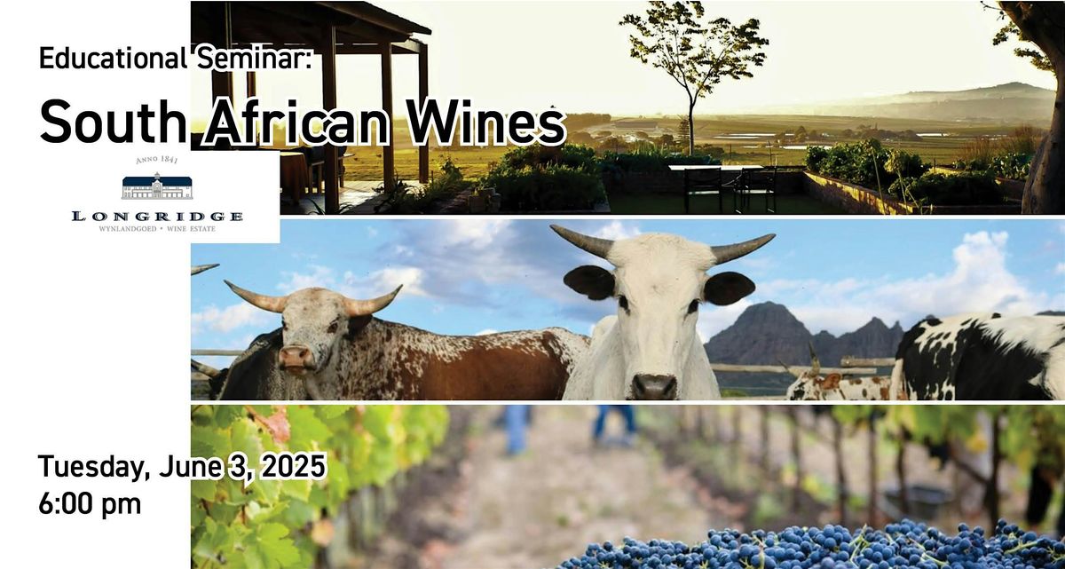 Educational Seminar:  South African Wines, 3 June | Event in Franklin | AllEvents