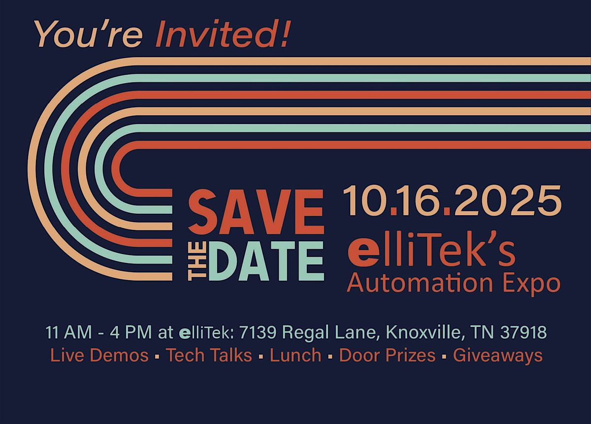 elliTek's Automation Expo, 16 October | Event in Knoxville | AllEvents