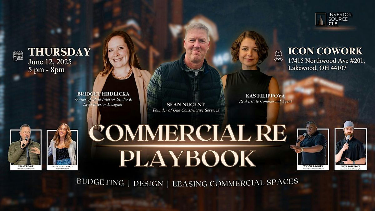 Commercial Real Estate Playbook, 12 June | Event in Lakewood | AllEvents