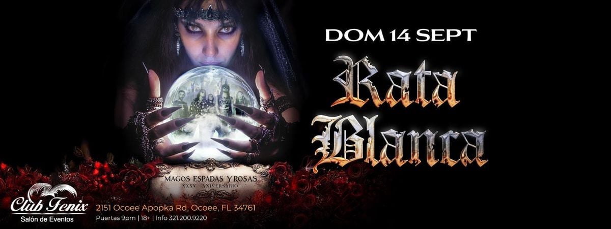 RATA BLANCA EN OCOEE, 14 September | Event in Ocoee | AllEvents