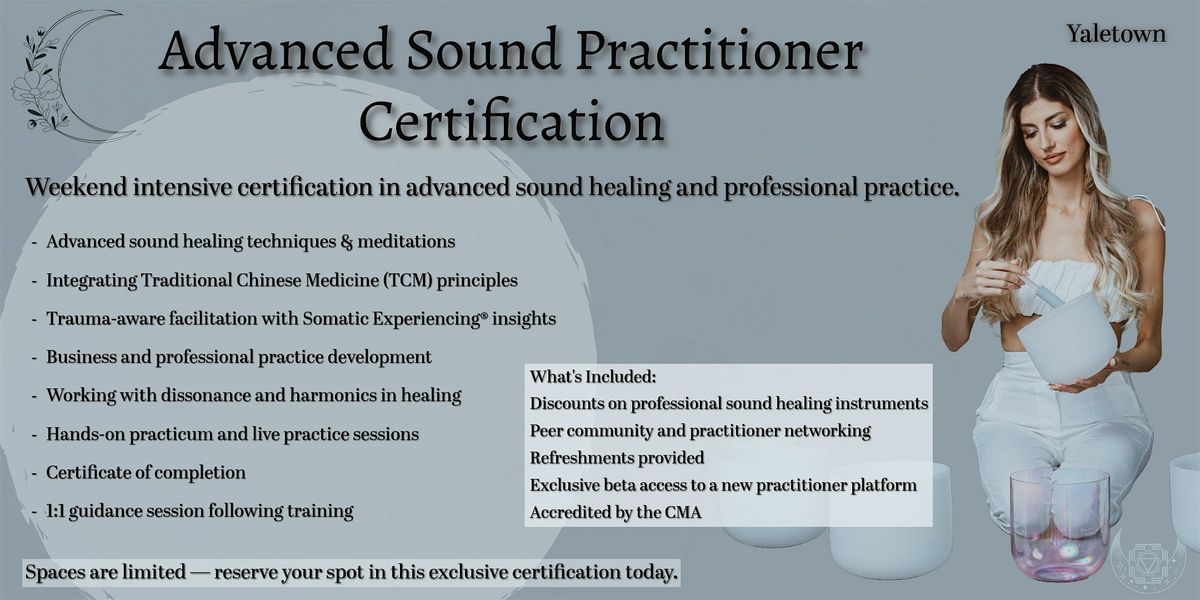 Sound Practitioner Certification - Advanced, 22 November | Event in Vancouver | AllEvents