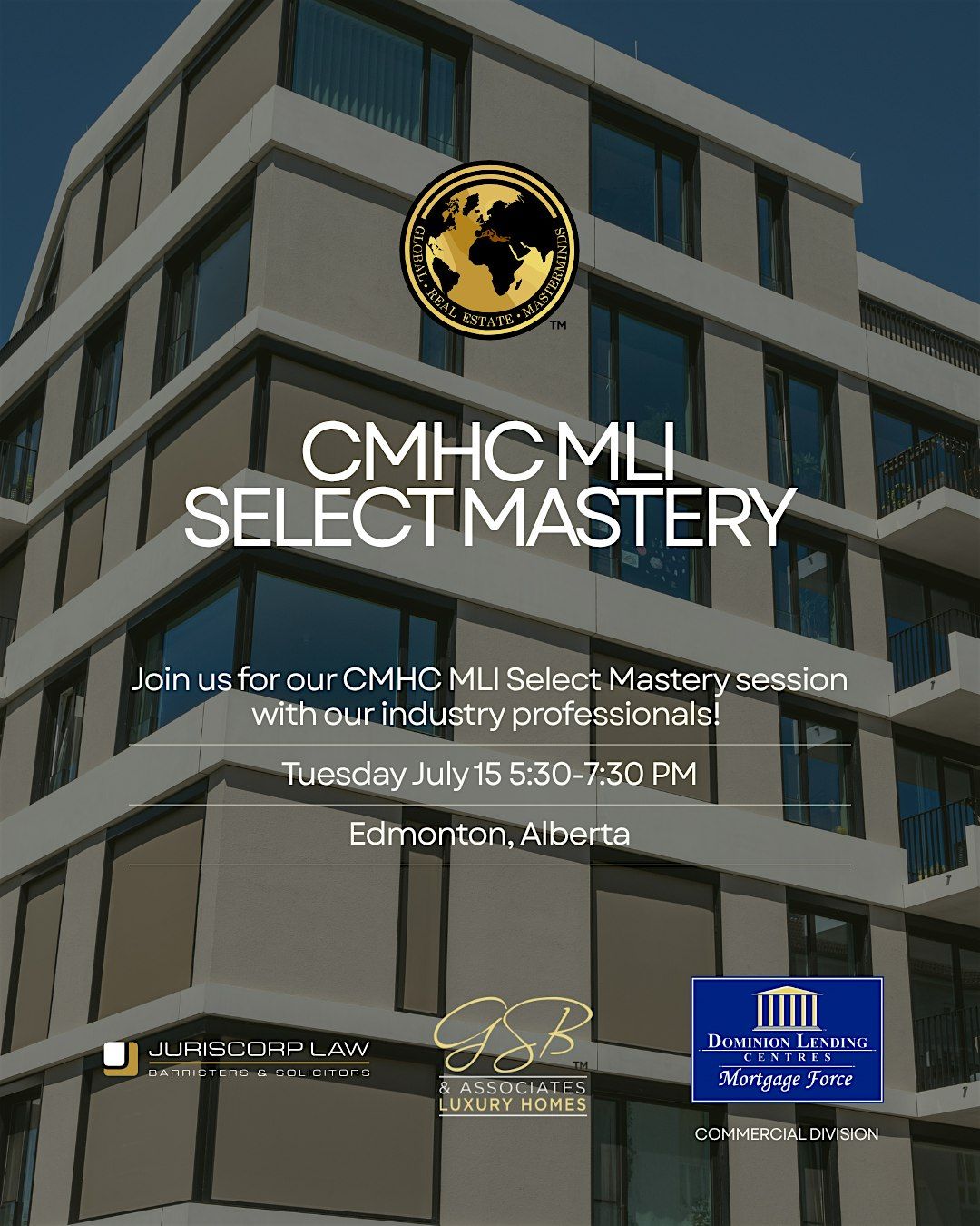 CMHC MLI Select Mastery- Edmonton, 15 July | Event in Edmonton | AllEvents